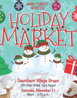 Winter holiday market is Dec. 11, 12-3 p.m. in downtown Park Forest