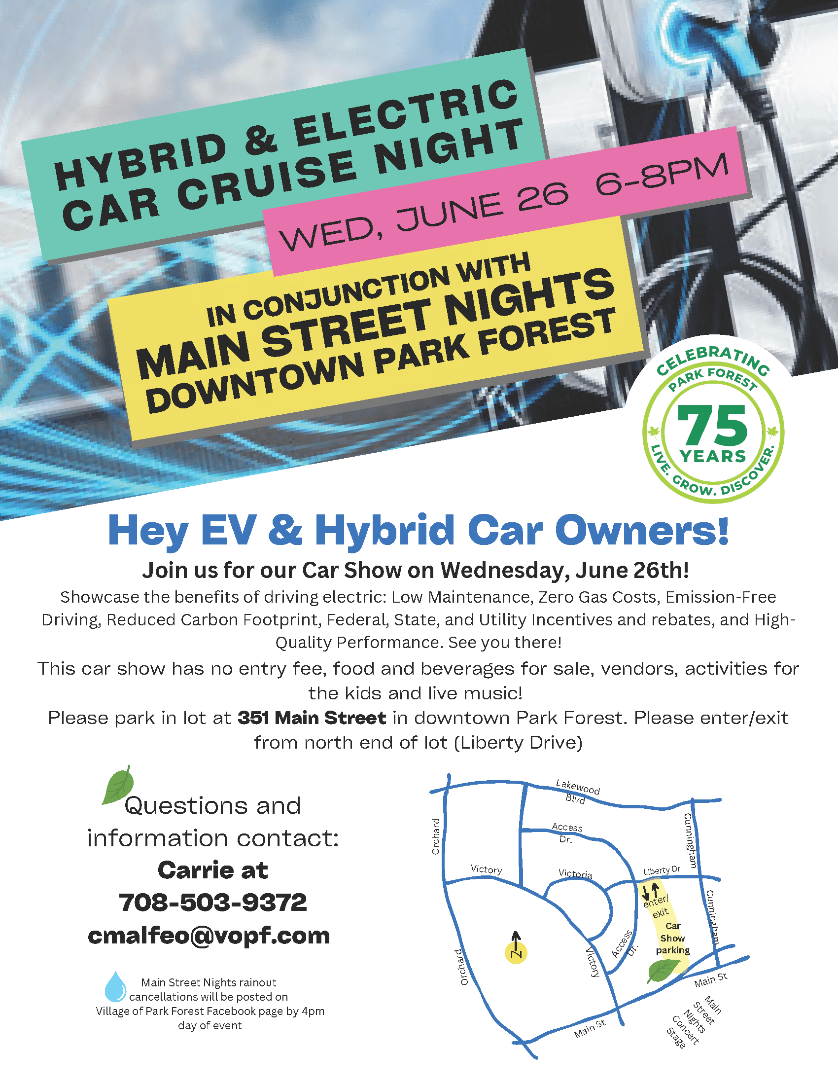 main street nights EV Cars 053124