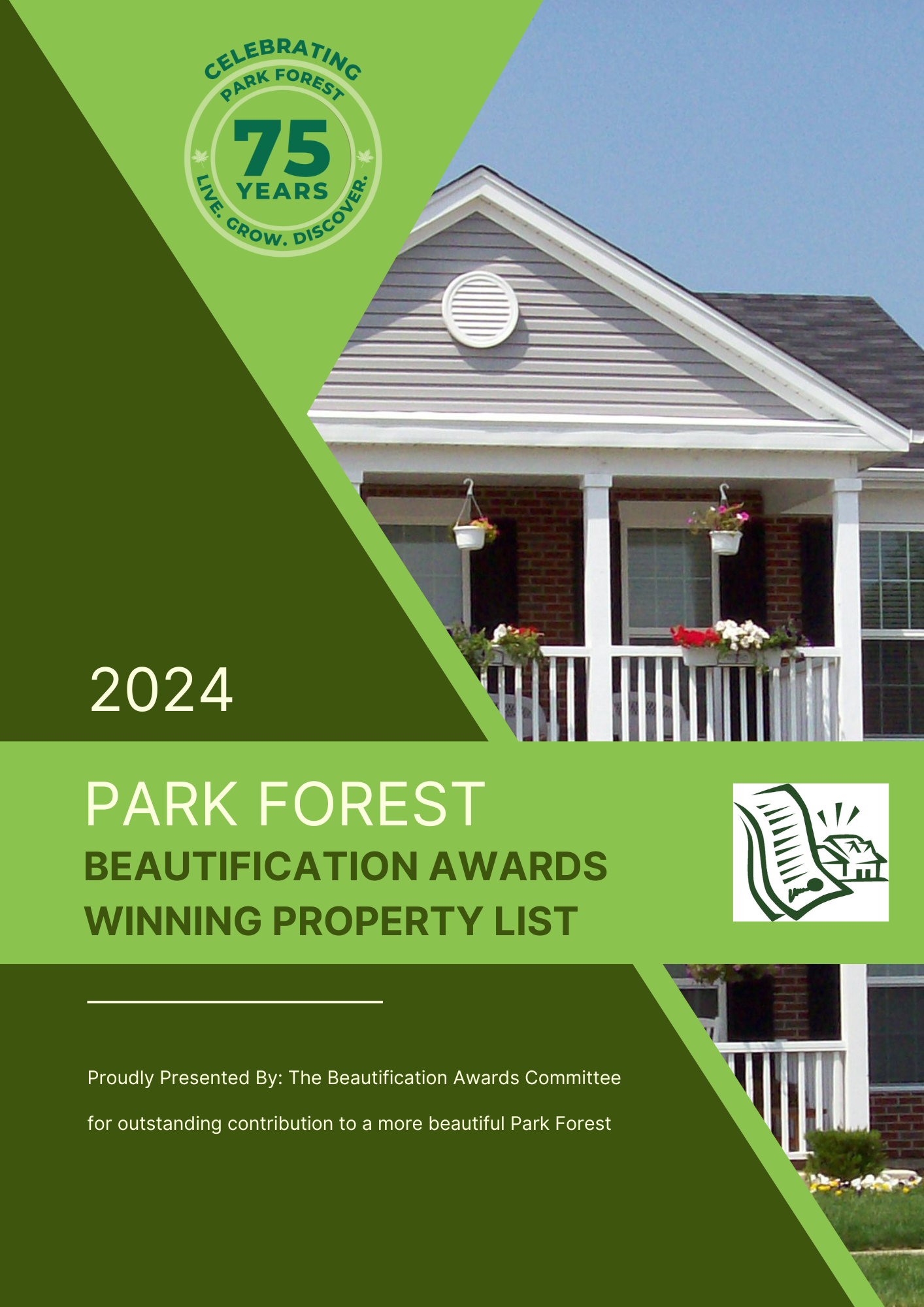 2024 Beautification Award Committee Winners Brochure Cover