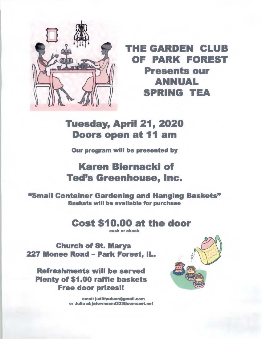 Garden Club Spring Tea 2020