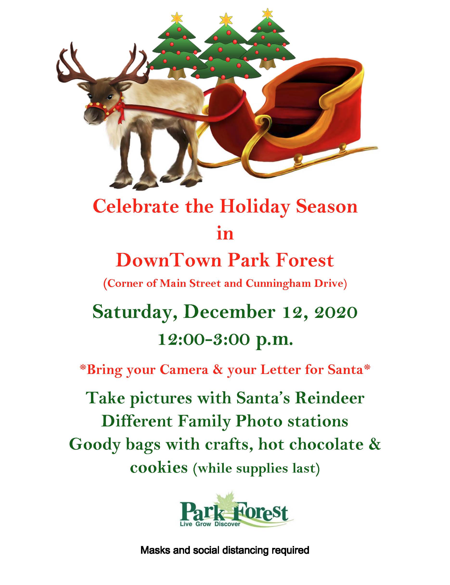 2020 Holiday Tree Lighting flyer